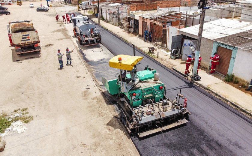 Prefeitura de Maceió leva pavimentação asfáltica ao Benedito Bentes