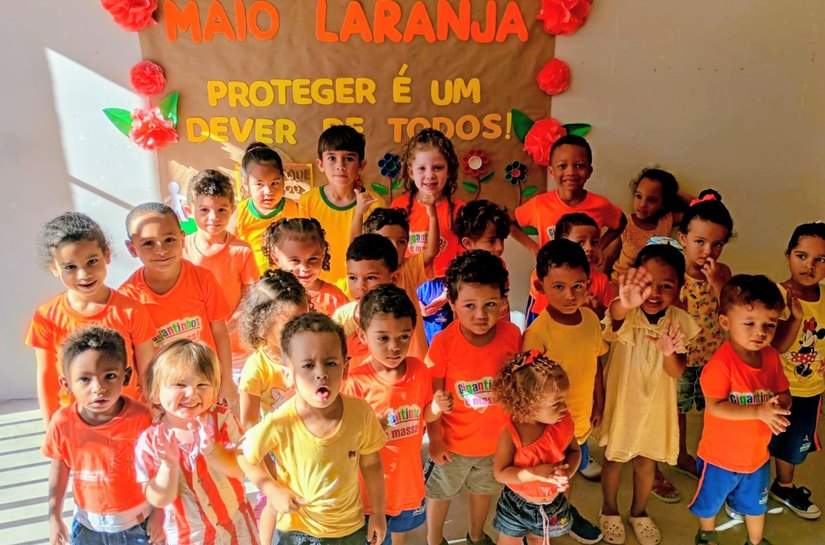 Maio Laranja: Igeve fortalece campanha com atividades educativas em 10 unidades Gigantinhos de Maceió
