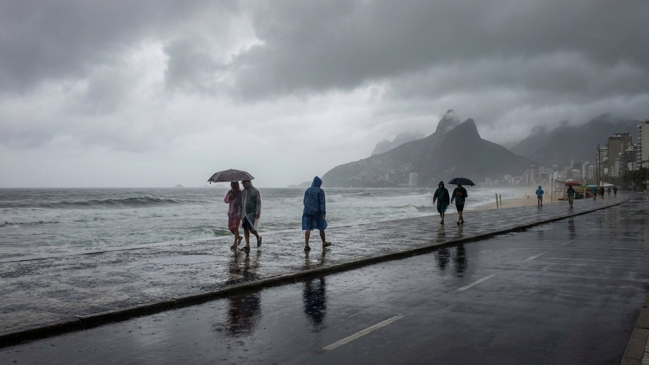 Chuva não dá trégua: para decepção de cariocas e turistas, nuvens devem cobrir a cidade até sexta