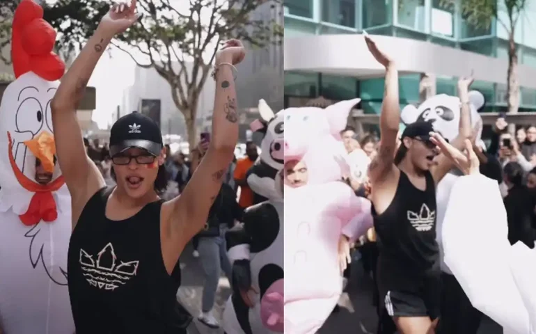 Pabllo Vittar se une ao Porquinho da Paulista para dançar o hit internacional 'Alibi'; veja