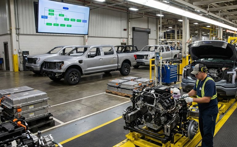 Ford prevê encargo de US$ 19,5 bilhões com veículos elétricos e revê estratégia
