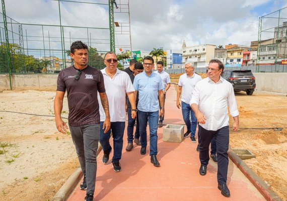 Complexo poliesportivo do Parque Ceci Cunha será inaugurado com Bello Soares e Falcão, os Reis do Futevôlei e Futsal