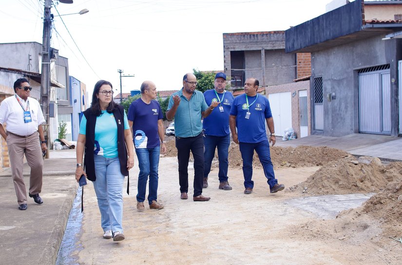 Após solicitação da prefeitura de Palmeira , Crea-AL fiscaliza obras realizadas pela empresa Águas do Sertão na cidade