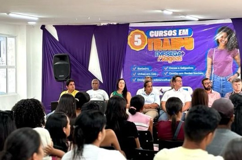 Emprega Mais Alagoas: solenidade marca abertura e início de cursos profissionalizantes em Traipu