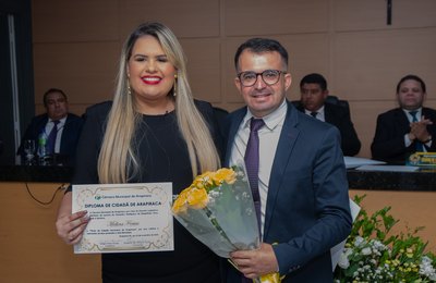 Secretária da Cultura e Economia Criativa, Mellina Freitas, recebe título de Cidadã Honorária de Arapiraca