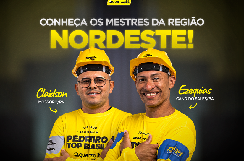 Nordeste terá dois finalistas na nova temporada do Pedreiro Top Brasil 2025 na TV Band