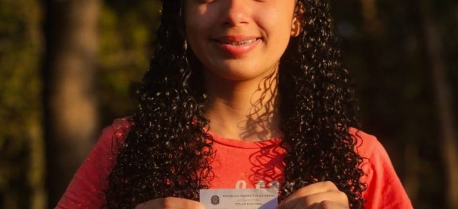 Thauany tem 16 anos e votará pela primeira vez. Foto: acervo da família
