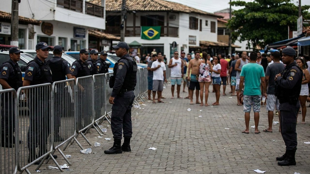Vídeo mostra PMs agredindo torcedor em Búzios durante a final da Copa do Mundo