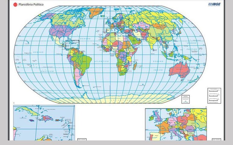 Atlas do IBGE com Brasil no centro vira polêmica: como surgiu o marco zero dos mapas?