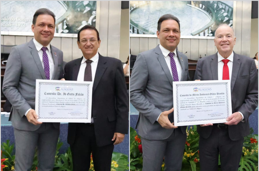 Médico e procurador recebem honrarias por serviços prestados à sociedade alagoana