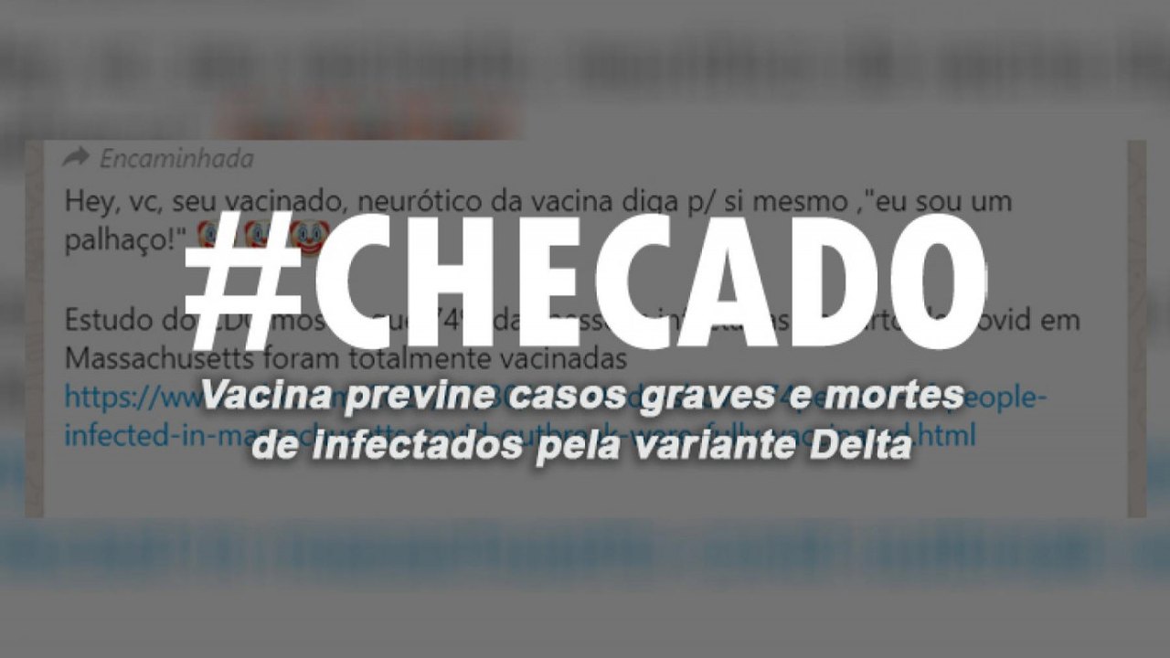 Checado: vacinas são eficazes contra casos graves e mortes pela variante delta