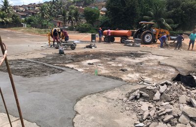 Prefeitura de Branquinha inicia reforma da Praça José Gomes de Freitas