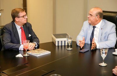 TJ de Alagoas recebe visita do embaixador da Itália no Brasil