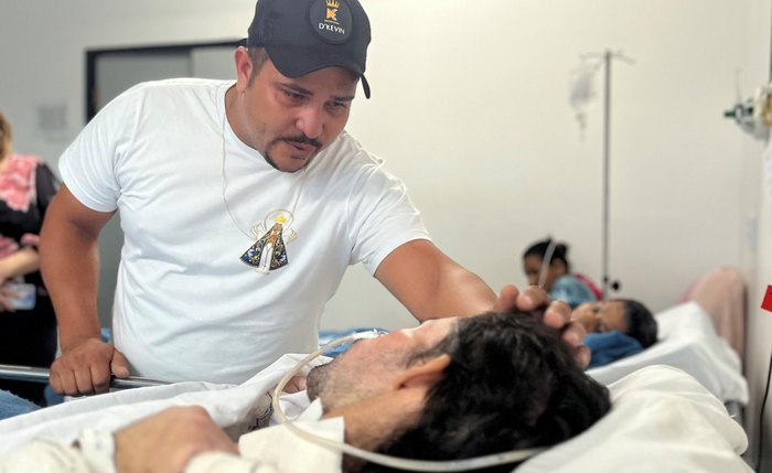 Toda a família de Luís Cláudio celebrou o reencontro