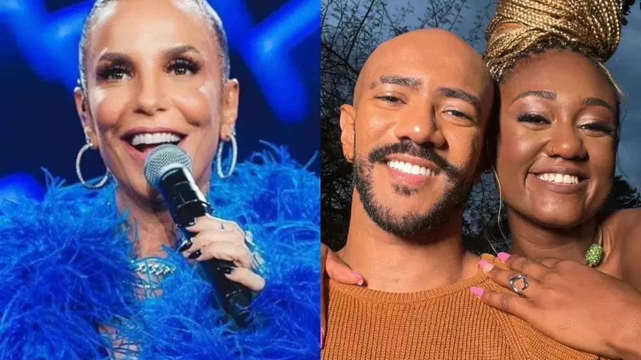 Ivete Sangalo dá sua 'bênção' para Ricardo Alface e Sarah Aline durante show