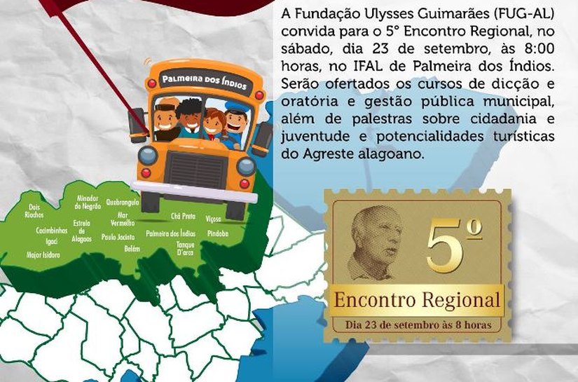 FUG/AL promove encontro regional em Palmeira dos Índios no sábado, 23