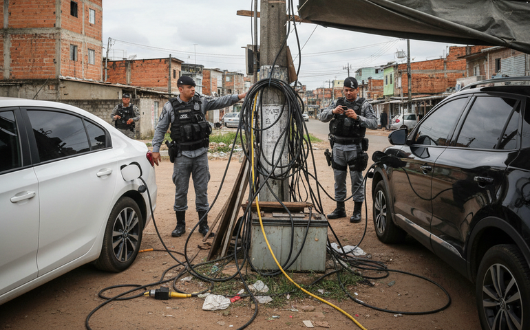 Carros elétricos entram na mira do tráfico no Rio; pontos de recarga clandestina já aparecem em comunidades