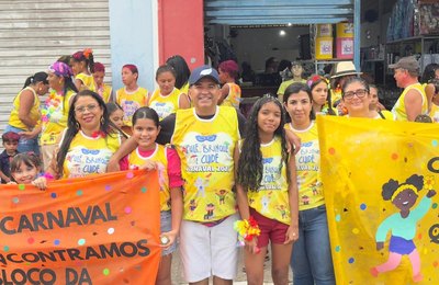 Prefeito Didi Lopes participa de bloco do CRAS e da Secretaria da Mulher em Tanque d’Arca