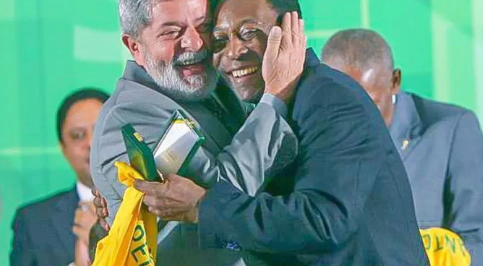 Lula e Pelé. / Foto: Reprodução/Redes Sociais