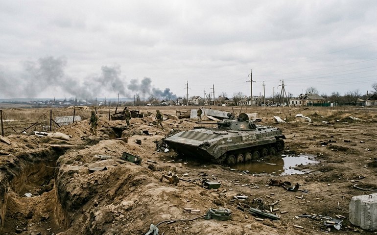 Forças russas atacam posições ucranianas na região de Zaporozhie