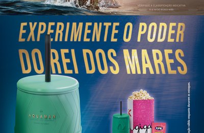 Kinoplex inicia venda antecipada de ingressos para ‘’Aquaman 2 – O Reino Perdido’’ com promoção exclusiva