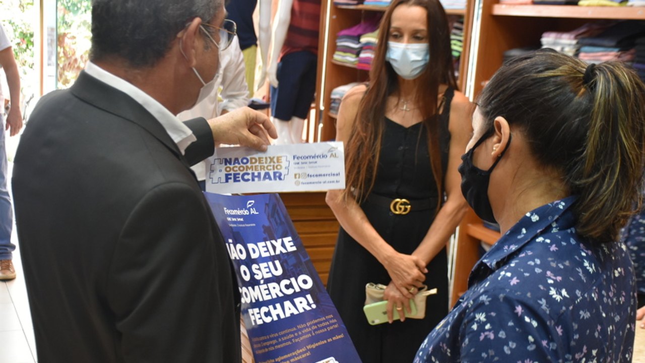Fecomércio AL e Aliança Comercial retomam campanha #NãoDeixeOComércioFechar