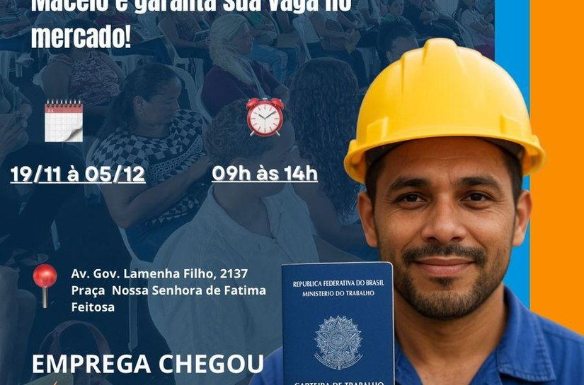 Emprega Maceió lança 13ª edição com vagas em diversos setores e ações especiais
