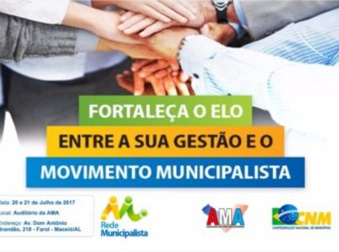 CNM e AMA promovem curso de Agente Municipalista dias 20 e 21 deste mês