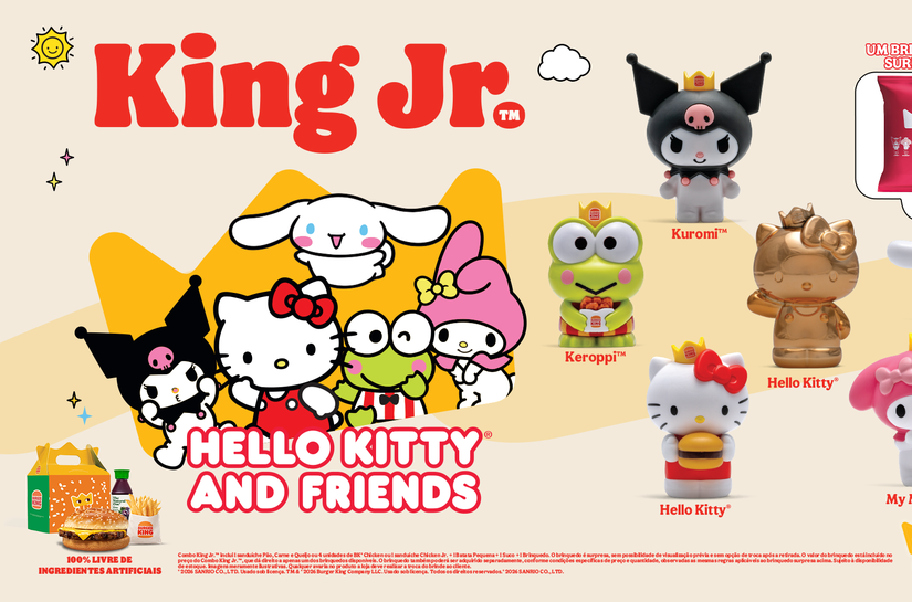 Burger King® se une a Hello Kitty® and Friends em nova ação com brinquedos exclusivos e item raro