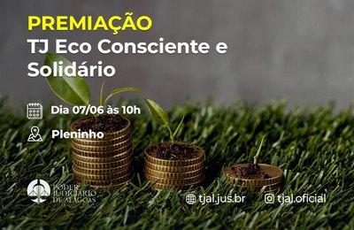 TJAL premia servidores que se destacam pela consciência ambiental nesta quarta (7)