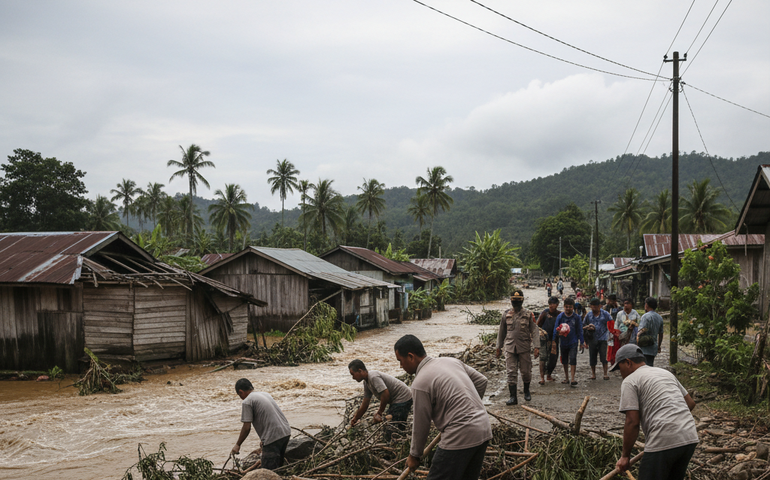 Enchentes repentinas na Indonésia deixam ao menos 14 mortos