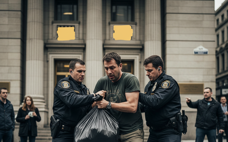 Polícia apreende R$ 500 mil em saco de lixo com homem que saía de agência bancária em Caxias