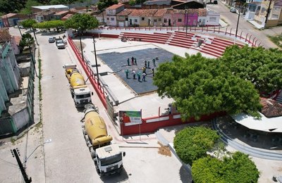 Prefeitura de Penedo conclui mais uma etapa da requalificação da Quadra do Raimundinho