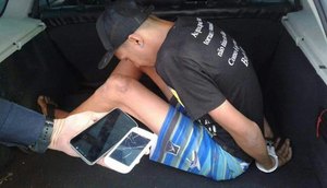 preso assaltante de ônibus