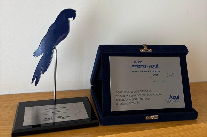Maceió é premiada mais uma vez como Top Destino da Azul Viagens durante a WTM em São Paulo