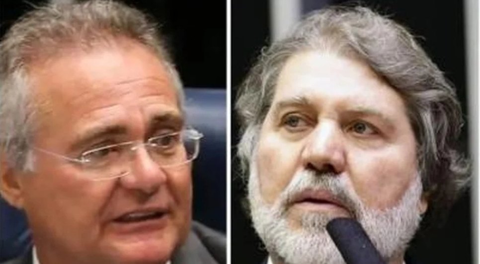 O senador Renan Calheiros e seu irmão, o deputado Renildo Calheiros. - Foto: Reprodução