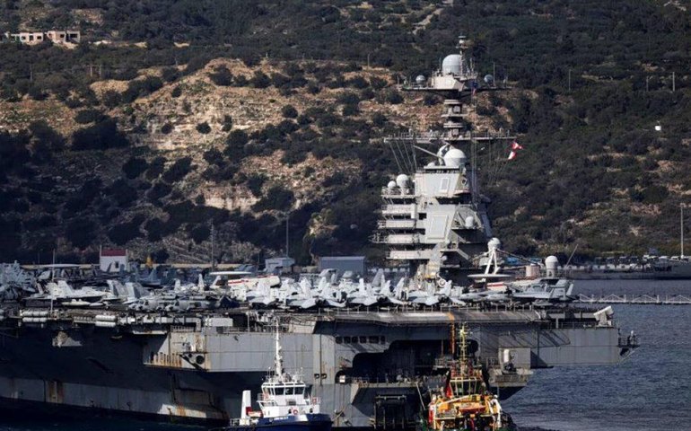 Porta-aviões nuclear USS Gerald R. Ford dos EUA se aproxima de Israel