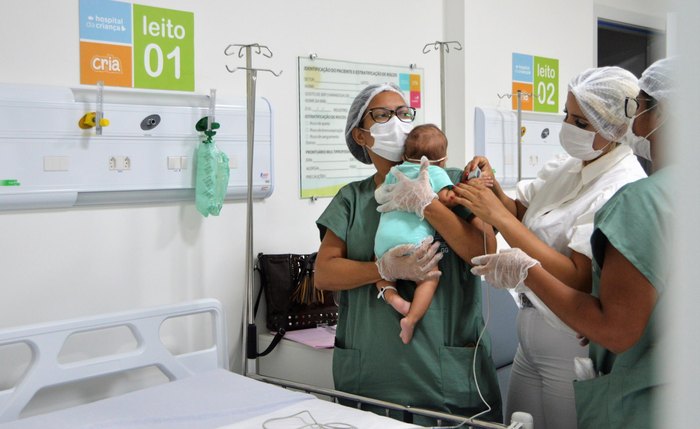 Hospital da Criança está com 50% dos leitos ocupados com pacientes com problemas respiratórios