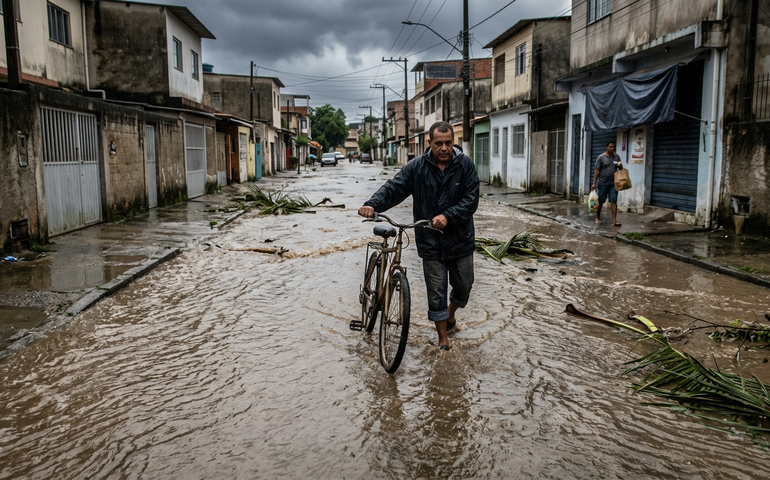 Chuva forte atinge bairros da Zona Oeste e Sudoeste do Rio na tarde deste sábado