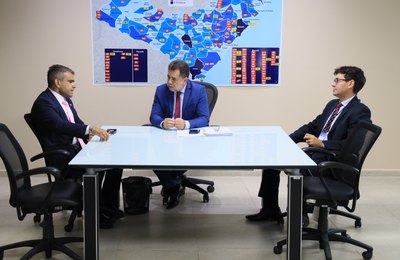 Caso Braskem: PGJ Lean Araújo recebe conselheiro do CNJ que está em Alagoas para acompanhar inspeção na área do Bom Parto