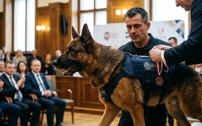 Cão Hulk, que apreendeu 48 toneladas de maconha na Maré, receberá Medalha Tiradentes