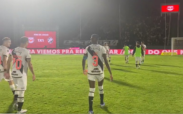 Vasco sai na frente, mas sofre empate do Red Bull Bragantino fora de casa