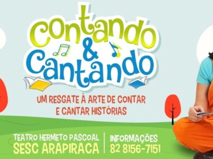 Espetáculo Contando e Cantando chega ao Teatro Hermeto Pascoal dia 27