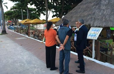 Ministério Público realiza fiscalizações em bares e restaurantes da Orla de Maceió