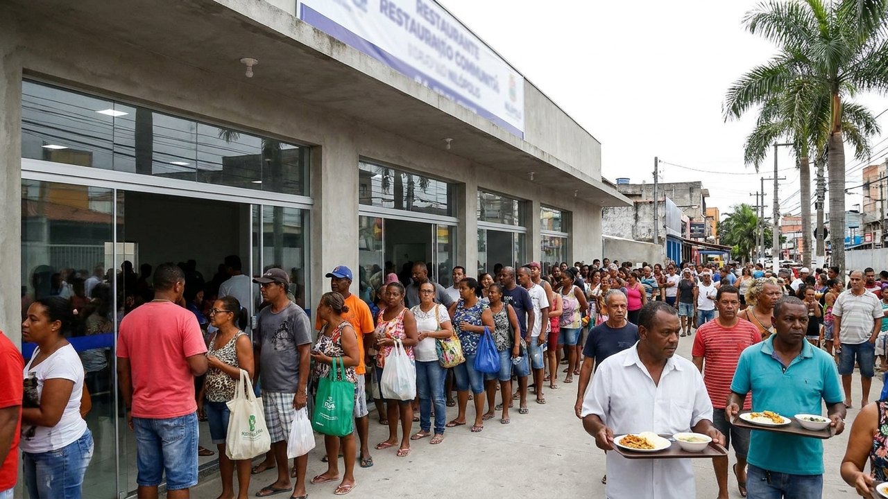 Almoço por R$ 1 chega a Nilópolis: Restaurante do Povo é inaugurado no município