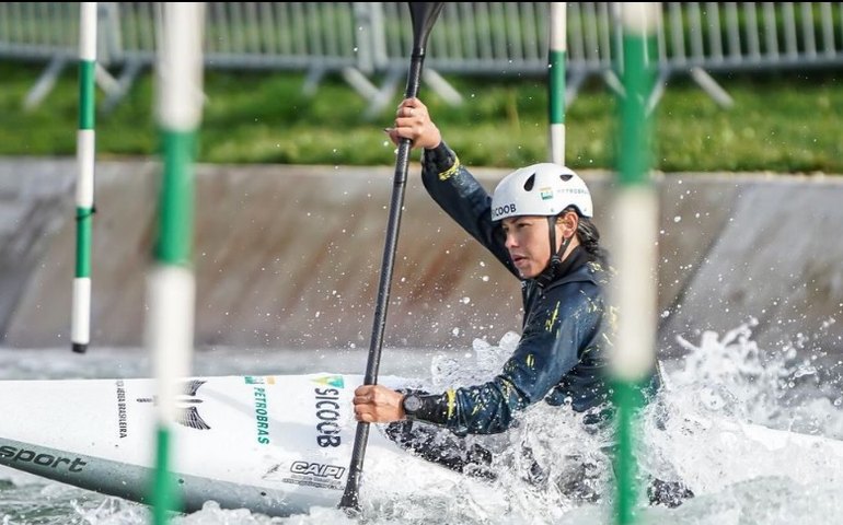 Ana Sátila conquista a medalha de bronze no K1 da Copa do Mundo de Canoagem Slalom