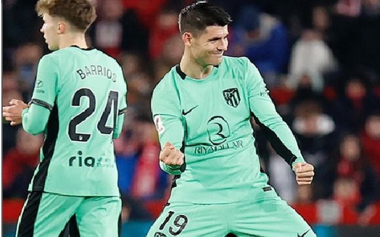 Atlético de Madrid supera o ameaçado Granada no Espanhol com gol polêmico de Morata