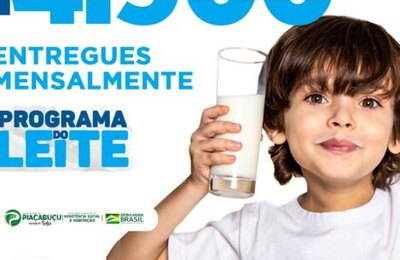 Piaçabuçu distribui mensalmente mais de 4.900 litros às famílias beneficiárias com o Programa do Leite
