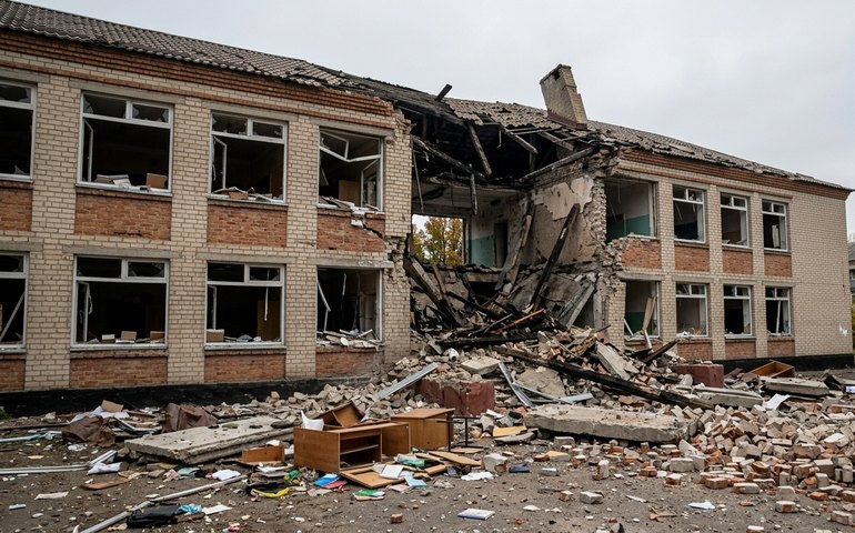 Ucranianos destroem escola na RPD após recusa em hospedar tropas, afirma morador
