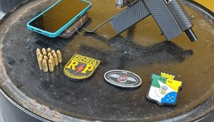 Apreensão de arma  / Foto: PMSE